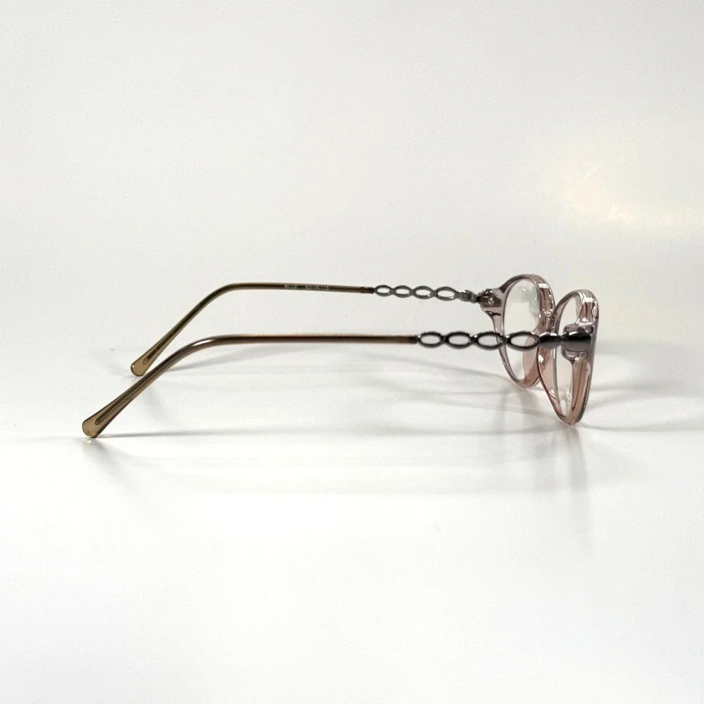 MODERN OPTICAL Audrey‎ Blue Eyeglasses Frame Only 52-15-135 Womens Clear Pink